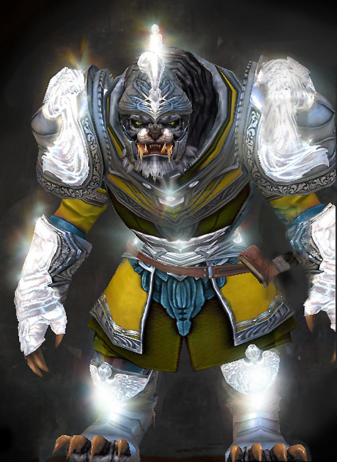 Guild Wars 2 Charr Light Male Achievement Rewards Armor Set - Radiant