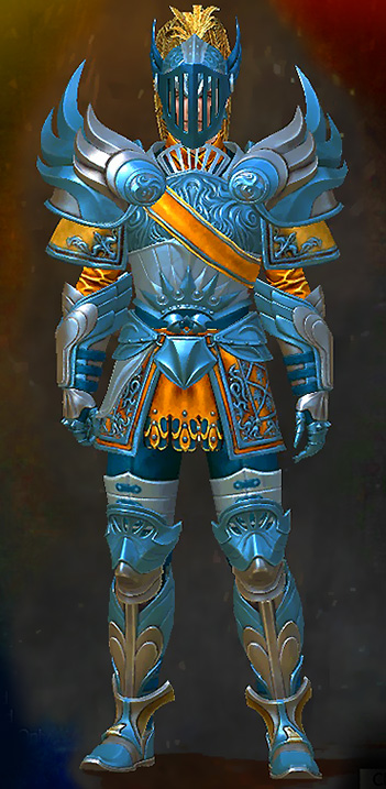Guild Wars 2 Human Heavy Male Birthday Armor Set - Luminous