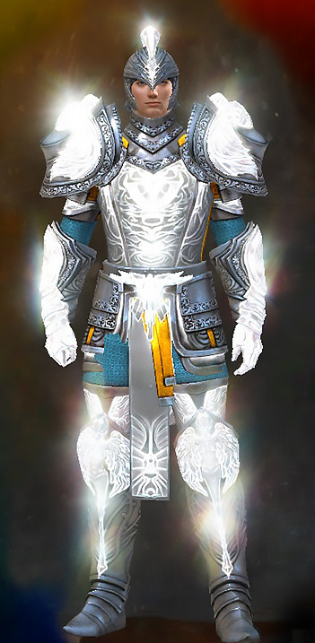 Guild Wars 2 Human Heavy Male Achievement Rewards Armor Set - Radiant
